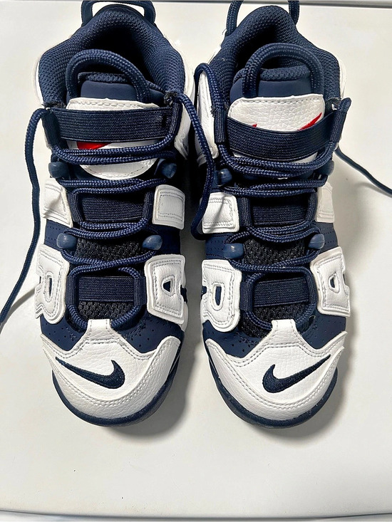 Nike Other - Nike Air More Uptempo Kids High-Top Sneakers White & Blue